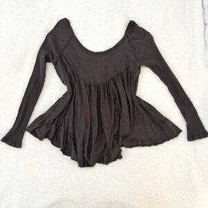 Free People Sundae Long Sleeve Tee